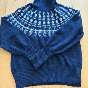Navy Blue Turtleneck Sweater